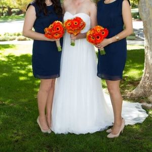 Navy blue affordable bridesmaid dress